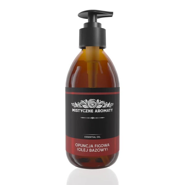 Opuncja Figowa - nierafinowany olejek z nasion opuncji figowej Opuntia ficus-indica bazowy nośnikowy 250 ml z pompką