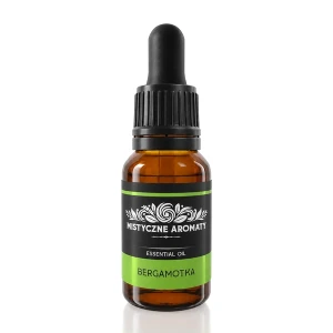 Bergamotka - Olejek z Bergamotki naturalny olejek bergamotowy - opakowanie produktu na jasnym tle