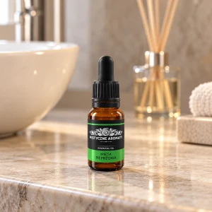 Mięta Pieprzowa - naturalny olejek z mięty pieprzowej - produkt w domowej aranżacji