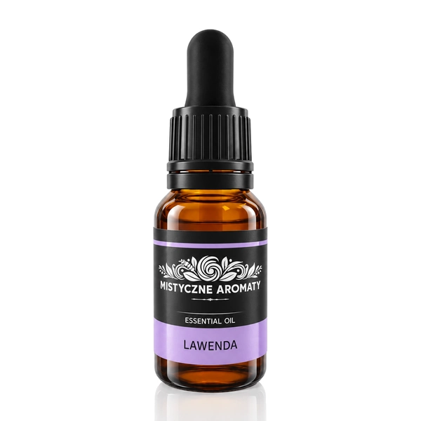 Lawenda - Olejek lawendowy naturalny - aromaty kwiatowe zielne - opakowanie produktu na jasnym tle