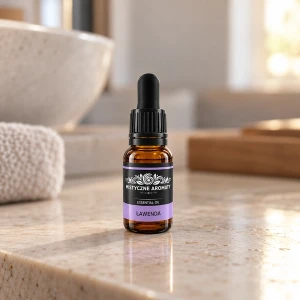 Lawenda - Olejek lawendowy naturalny - aromaty kwiatowe zielne - produkt w domowej aranżacji