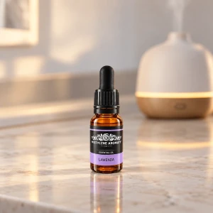 Lawenda - Olejek lawendowy naturalny - aromaty kwiatowe zielne - produkt w domowej aranżacji