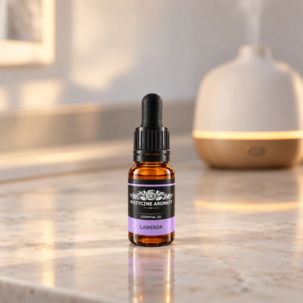 Lawenda - Olejek lawendowy naturalny - aromaty kwiatowe zielne - produkt w domowej aranżacji