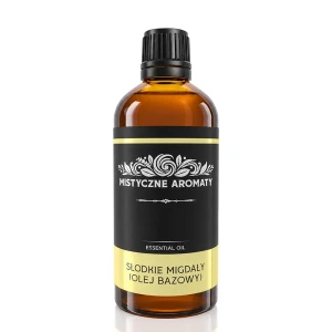 Słodkie Migdały - olejek ze słodkich migdałów bazowy nośnikowy - opakowanie produktu na jasnym tle