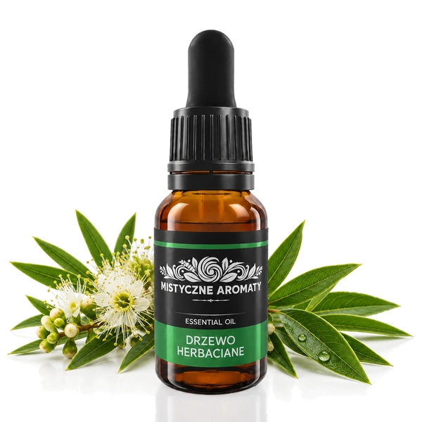 Drzewo Herbaciane - olejek z drzewa herbacianego naturalny - produkt na dopasowanym tle