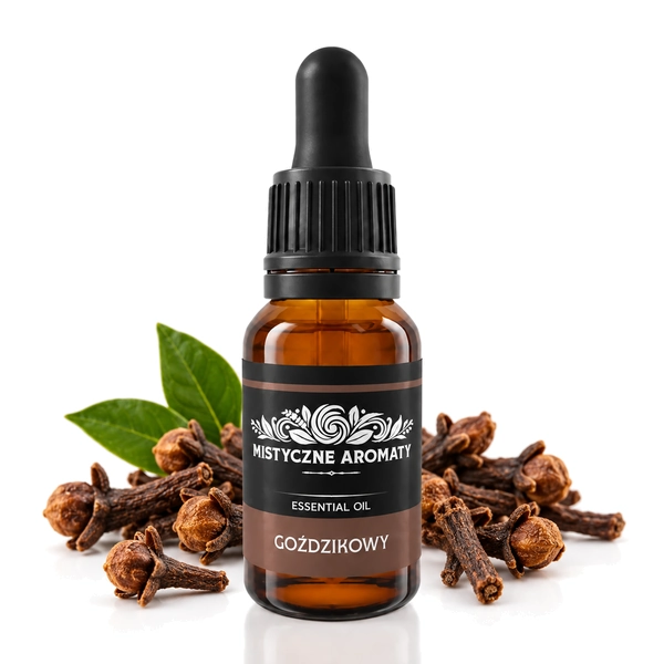 Goździkowy - naturalny olejek z goździków - produkt na dopasowanym tle