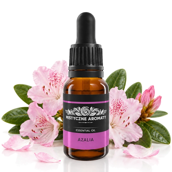Azalia - naturalny olejek azaliowy z azalii Rhododendron anthopogon - produkt na dopasowanym tle