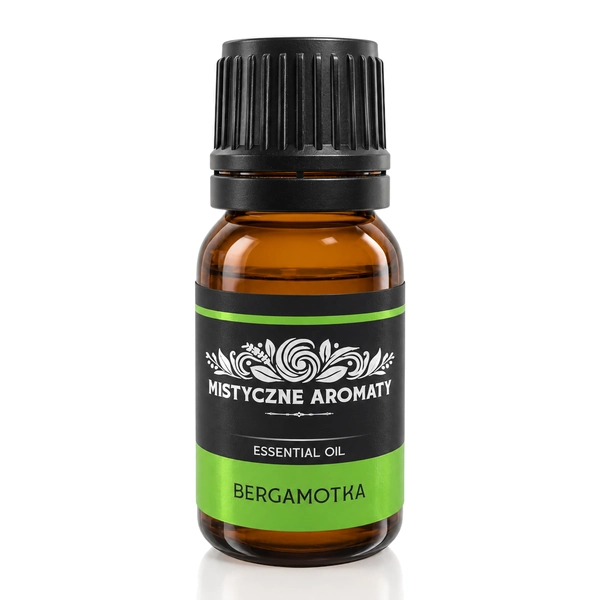 Bergamotka - Olejek z Bergamotki naturalny olejek bergamotowy - opakowanie produktu na jasnym tle
