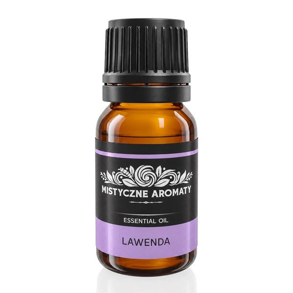 Lawenda - Olejek lawendowy naturalny - aromaty kwiatowe zielne - opakowanie produktu na jasnym tle