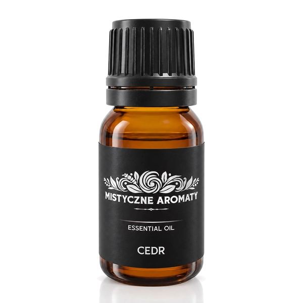 Cedr - naturalny olejek cedrowca - opakowanie produktu na jasnym tle