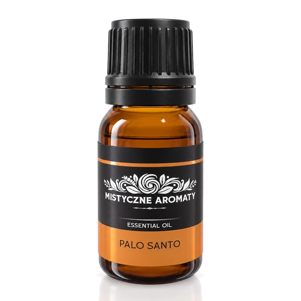 Palo santo - 100% naturalny olejek eteryczny Palo Santo Bursera graveolens - opakowanie produktu na jasnym tle