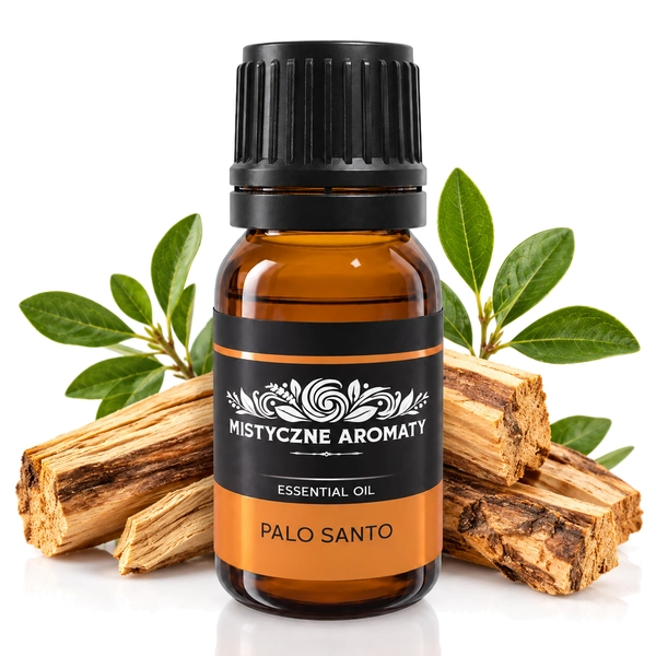 Palo santo - 100% naturalny olejek eteryczny Palo Santo Bursera graveolens - produkt na dopasowanym tle