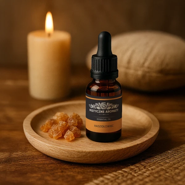 Olejek eteryczny kadzidłowiec (Boswellia carterii) w butelce 15 ml – aromaterapia, relaks i medytacja